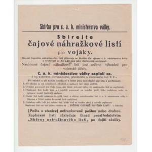 Osobní a jiné dokumenty :, C.aK. Ministerstvo války 1918 - pokyny pro sběr