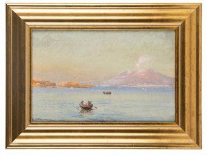 Eugeniusz Wrzeszcz (1851 - 1916), Widok na Wezuwiusz z Zatoki Neapolitańskiej