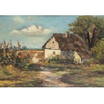 Władysław Zawadzki (1910-1964), Chata w ogrodzie z malwami