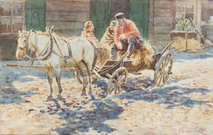 Feliks Szewczyk (1863-1932), Powrót z targu