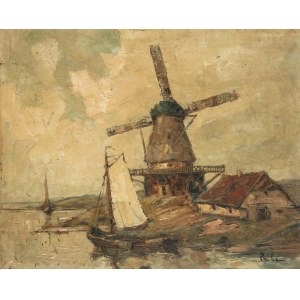 Rudolf Priebe (1889 - 1956 Rudolfstadt), Wiatrak i łódź rybacka