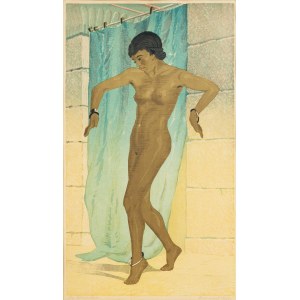 Aleksander Laszenko (1883 Annówka - 1944 Włocławek), Kobieta wychodząca z kąpieli, 1935 r.