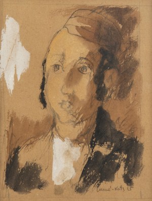 Emmanuel Katz (zw. Mané-Katz) (1894 Krzemieńczuk - 1962 Tel Awiw), Portret Żyda, 1925 r.