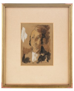 Emmanuel Katz (zw. Mané-Katz) (1894 Krzemieńczuk - 1962 Tel Awiw), Portret Żyda, 1925 r.