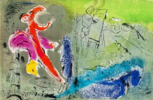 Marc Chagall (1887 Łoźno k. Witebska-1985 Saint-Paul de Vence), Vision de Paris