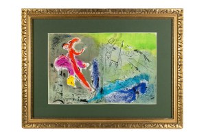 Marc Chagall (1887 Łoźno k. Witebska-1985 Saint-Paul de Vence), Vision de Paris