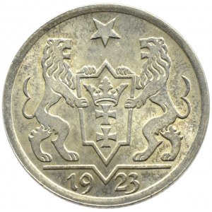 Wolne Miasto Gdańsk, 1 gulden 1923, Utrecht, menniczy egzemplarz