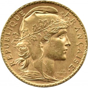 Francja, Republika, Kogut, 20 franków 1904, Paryż