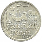 Wolne Miasto Gdańsk, 1 gulden 1923, Utrecht, piękne!