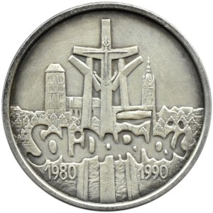 Polska, III RP, Solidarność (B), 100000 złotych 1990, typ B, Warszawa