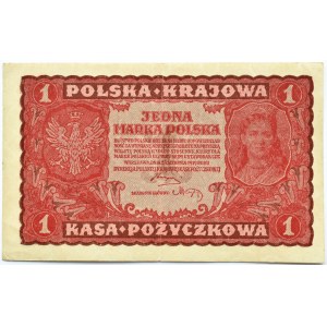 Polska, II RP, 1 marka 1919, I seria B, rzadkie