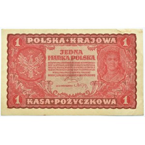 Polska, II RP, 1 marka 1919, Warszawa, I seria DA