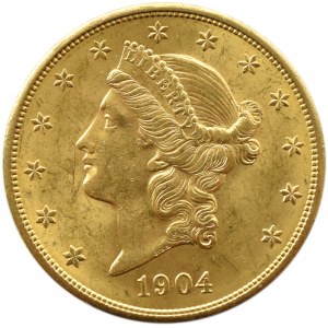 USA, Liberty Head, 20 dolarów 1904, Filadelfia