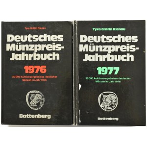 Deutsches Münzpreis Jahrbuch, Battenberg, 1976-1983, 6 sztuk, kolejnych roczników