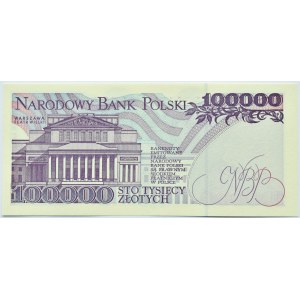 Polska, III RP, St. Moniuszko, 100000 złotych 1993, seria AD, Warszawa, UNC