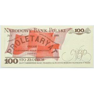 Polska, PRL, L. Waryński, 100 złotych 1982, seria LF, Warszawa, UNC