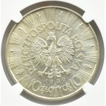 Polska, II RP, Józef Piłsudski, 10 złotych 1939, Warszawa, NGC MS63, piękny