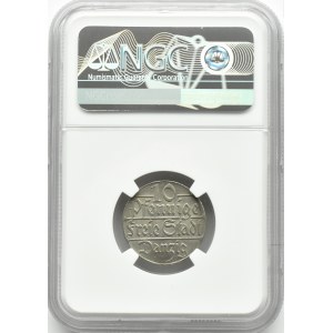 Wolne Miasto Gdańsk, 10 pfennig 1923, Berlin, NGC MS63