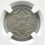 Wolne Miasto Gdańsk, 10 pfennig 1923, Berlin, NGC MS63