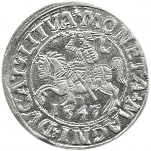 Zygmunt II August, półgrosz 1547, Wilno, CIEKAWY