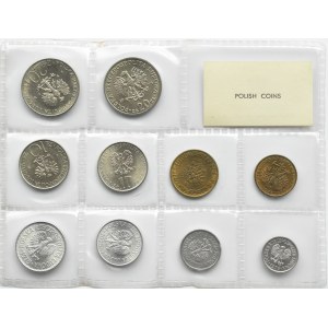 Polska, PRL, polskie monety, 10 groszy-20 złotych 1975(1976), Warszawa, UNC