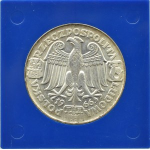 Polska, PRL, Mieszko i Dąbrówka - głowy, 100 złotych 1966, próba, UNC