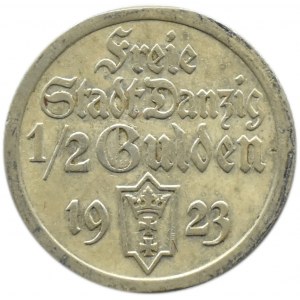Wolne Miasto Gdańsk, 1/2 guldena 1923, Utrecht