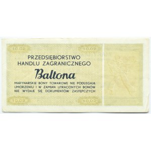 Polska, PRL, Baltona, bon 2 centy 1973, seria A - niski numer