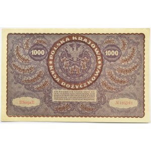 Polska, II RP, 1000 marek 1919, II serja E - typ 4