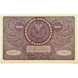 Polska, II RP, 1000 marek 1919, I serja AS - typ 7