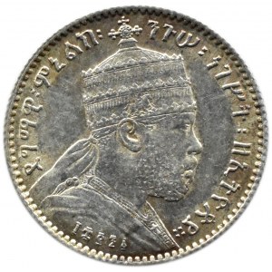 Etiopia, Memelik II, 1 gersh (1891) 1899, UNC