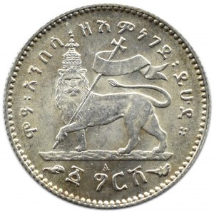 Etiopia, Memelik II, 1 gersh (1891) 1899, UNC