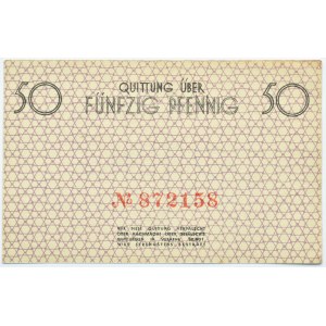 Polska, Getto Łódź, 50 fenigów 1940, numerator typ 1, UNC