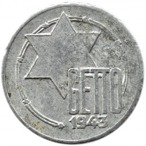 Getto Łódź, 5 marek 1943, aluminium, odm. 1/1