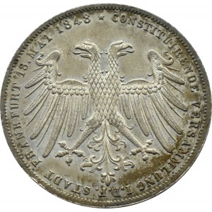 Niemcy, Frankfurt, Johann von Habsburg, dwugulden 1848, Frankfurt n. Menem