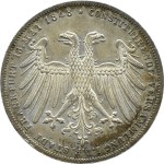 Niemcy, Frankfurt, Johann von Habsburg, dwugulden 1848, Frankfurt n. Menem