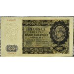 Polska, Generalna Gubernia, 500 złotych 1940, seria A, piękne