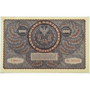 Polska, II RP, 1000 marek 1919, I SERJA J - typ 7