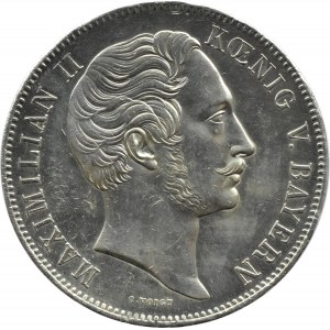 Niemcy, Bawaria, Maksymilian II, 2 talary 1856, Monachium