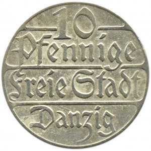 Wolne Miasto Gdańsk, 10 pfennig 1923, Berlin