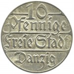 Wolne Miasto Gdańsk, 10 pfennig 1923, Berlin