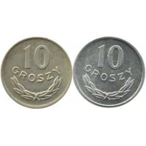 Polska, RP, lot 10 groszy 1949, Kremnica/Budapeszt