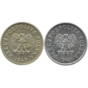 Polska, RP, lot 10 groszy 1949, Kremnica/Budapeszt