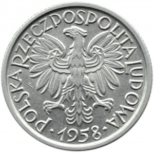 Polska, PRL, Jagody, 2 złote 1958, Warszawa