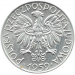 Polska, PRL, Rybak, 5 złotych 1959, Warszawa, UNC