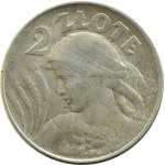 Polska, II RP, Kłosy, 2 złote 1924, odwrotka, Filadelfia