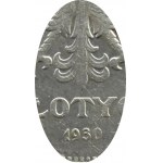 Polska, II RP, Nike, 5 złotych 1930, Warszawa, rzadki rocznik