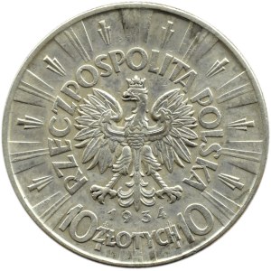 Polska, II RP, Józef Piłsudski, 10 złotych 1934, Warszawa