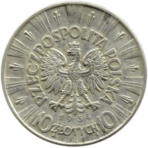 Polska, II RP, Józef Piłsudski, 10 złotych 1934, Warszawa