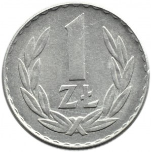 Polska, PRL, 1 złoty 1965, Warszawa, UNC